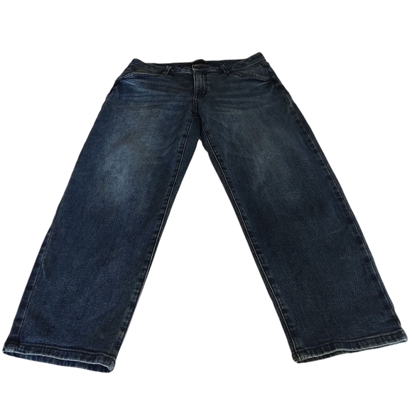 Simply Vera Vera Wang Women's Blue Stretch Straight Leg Pants Crop Jeans… - Picture 3 of 11